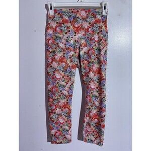 Lululemon Leggings Womens 4 Pink Flowabunga High Waist Crop Run Workout Leg Day